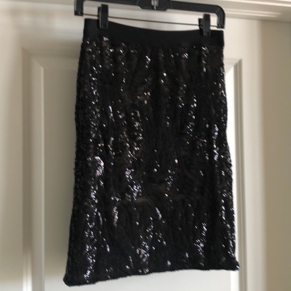 BCBGMaxAzria Dresses & Skirts - BCBG- Black sequined skirt, size XS